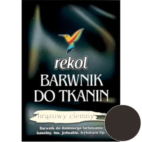 barwnik do tkanin do gotowania brazowy ciemny rekol 15 g