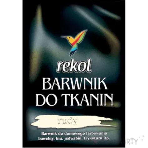 barwnik do tkanin do gotowania czerwony rudy rekol 15 g