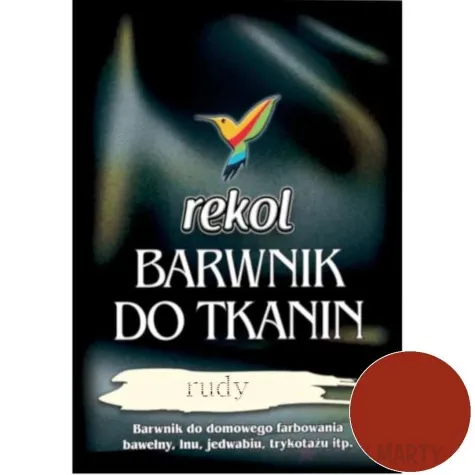 barwnik do tkanin do gotowania czerwony rudy rekol 15 g
