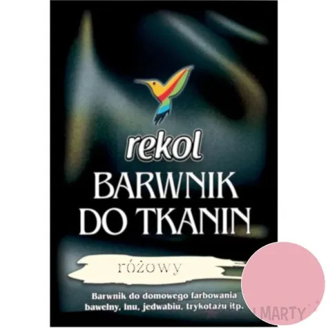 barwnik do tkanin do gotowania rozowe rekol 15 g