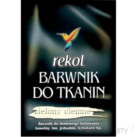barwnik do tkanin do gotowania zielony ciemny rekol 15 g