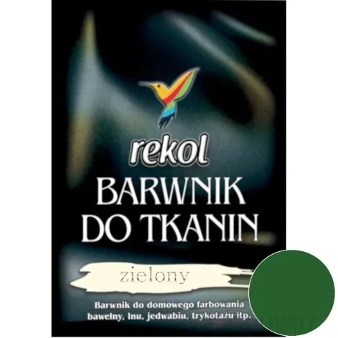 barwnik do tkanin do gotowania zielony rekol 15 g