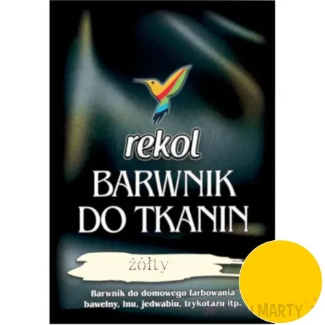 barwnik do tkanin do gotowania zolty rekol 15 g