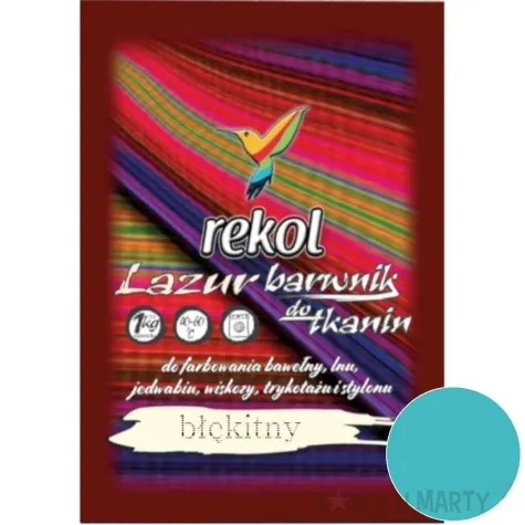 barwnik do tkanin lazur blekitny rekol 18 g