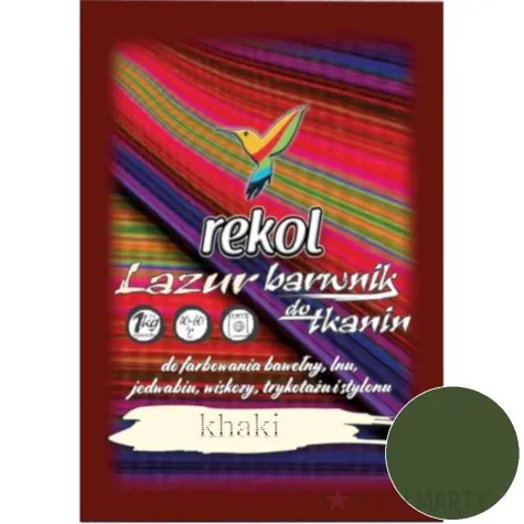 barwnik do tkanin lazur khaki rekol 18 g