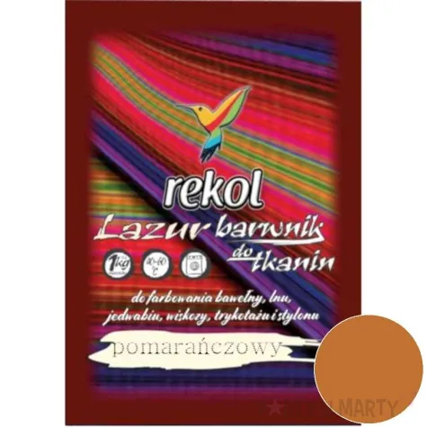 barwnik do tkanin lazur pomaranczowy rekol 18 g
