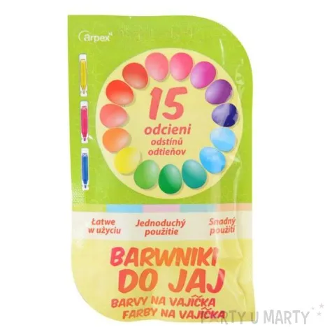 barwniki do jajek jajko kolor 3 15 mix arpex