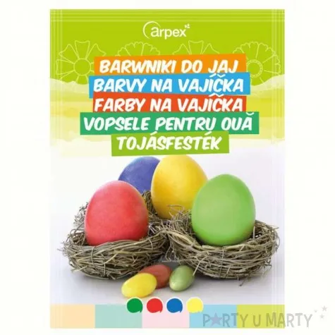barwniki do jajek jajko kolor 4 mix arpex