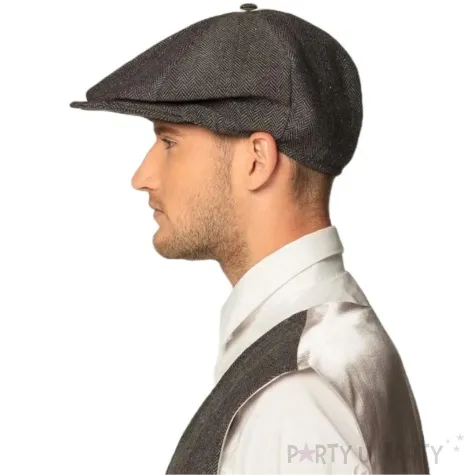 beret angielski gangster szary boland