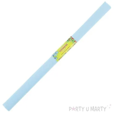 bibula marszczona blekitna lazurowa titanum 50 x 200 cm