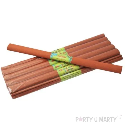 bibula marszczona brazowa jasna titanum 50 x 200 cm