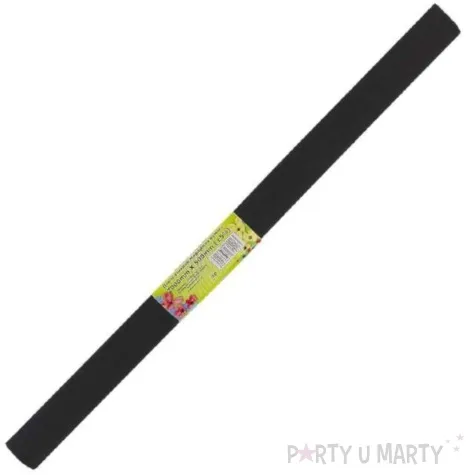 bibula marszczona czarna titanum 50 x 200 cm