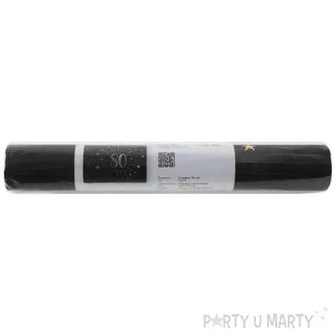 bieznik 70 urodziny czarno zloty santex 500 x 30 cm