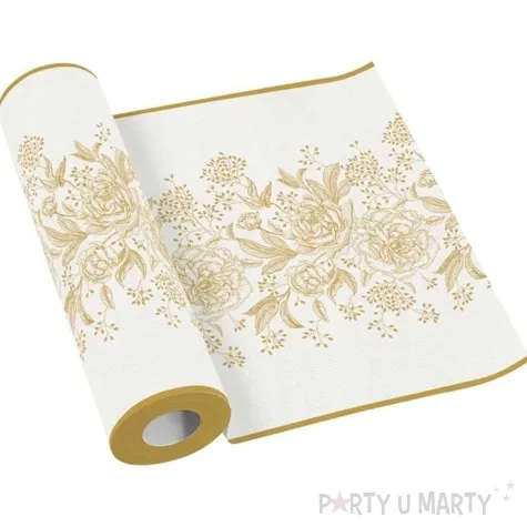 bieznik airlaid kwiaty piwonie paw 24m 40 cm