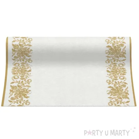 bieznik airlaid zloty ornament paw 500x40 cm