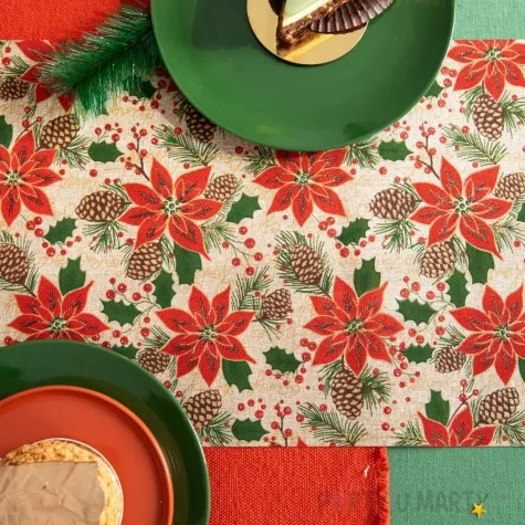 bieznik gwiazda betlejemska ostrokrzew partypal 28 x 275 cm