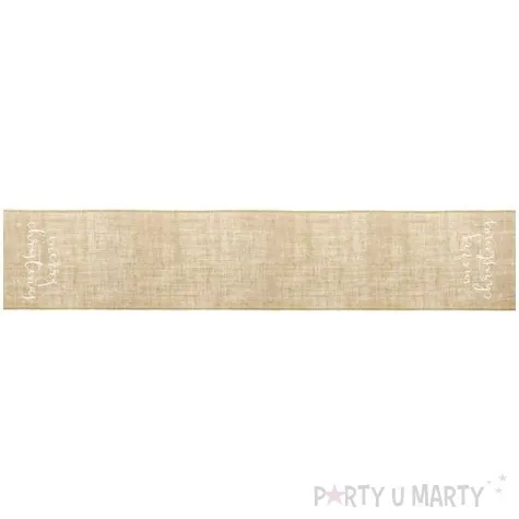 bieznik jutowy merry christmas partydeco 250 x 50 cm