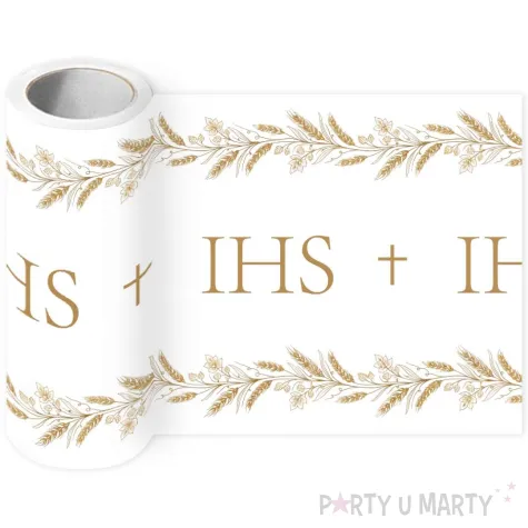 bieznik komunia swieta ihs zloty partydeco 500 x 40 cm