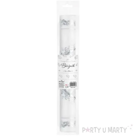 bieznik komunia swieta srebrny partypal 500x30 cm