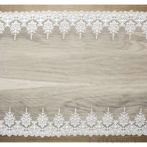 bieznik koronkowy deluxe zlamana biel 0 45 x 9 m