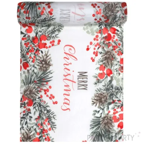 bieznik merry christmas czerwone santex 250 x 28 5 cm