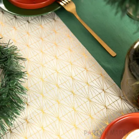 bieznik romby zloty partypal 28 x 275 cm
