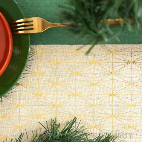 bieznik romby zloty partypal 28 x 275 cm