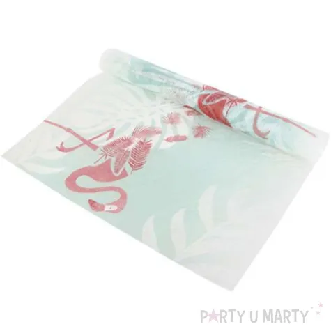 bieznik sizalowy flamingi z piorkami mix chaks 500 x 29 cm