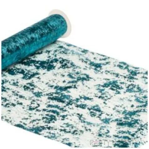 bieznik sizalowy metaliczny turkusowy chaks 500 x 29 cm