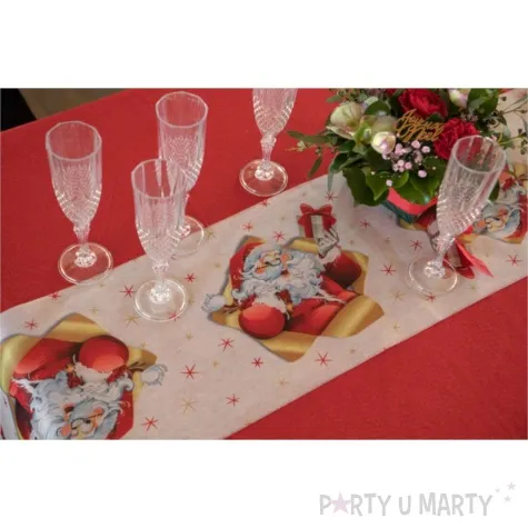 bieznik swiety mikolaj z prezentem santex 500 x 30 cm