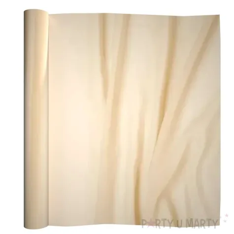 bieznik szyfonowy kremowy partydeco 500 x 48 cm