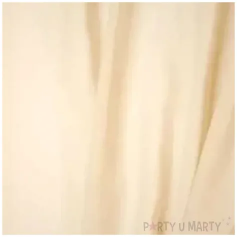 bieznik szyfonowy kremowy partydeco 500 x 48 cm