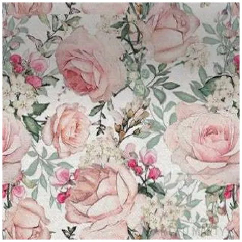 bieznik wzorzyste roze paw 480x33 cm