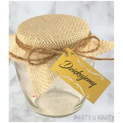 bileciki dziekujemy ornament zlote 6x3 cm 10 szt