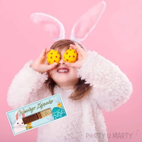 bileciki merci wielkanocny zajaczek 6x14 cm 5 szt