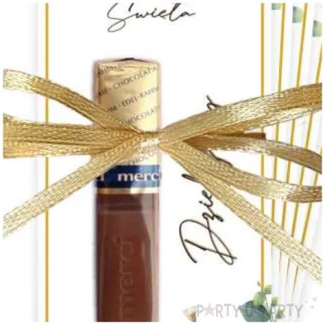 bileciki podziekowanie merci ihs komunia eukaliptus z hostia ze wstazka 6x14 cm 5 szt