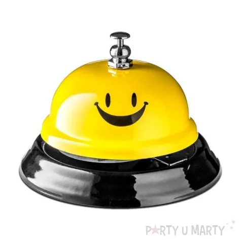 biurkowy dzwonek czas na usmiech zolty gadgetmaster