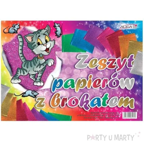 blok brokatowy aliga 25 x 35 cm 8 kol