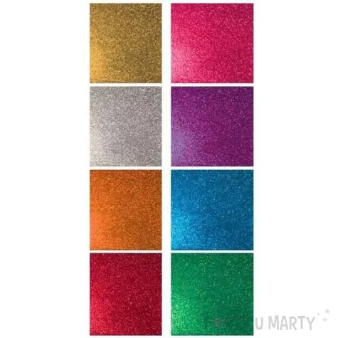 blok brokatowy samoprzylepny aliga 17 x 25 cm 8 kol