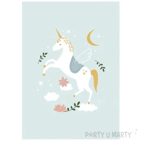 blok rysunkowy jednorozec z plakatem 2 w 1 partydeco 50 kartek