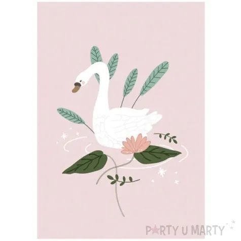 blok rysunkowy labedz z plakatem 2 w 1 partydeco 50 kartek