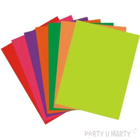 blok tektura falista fluo mix aliga 35x25cm