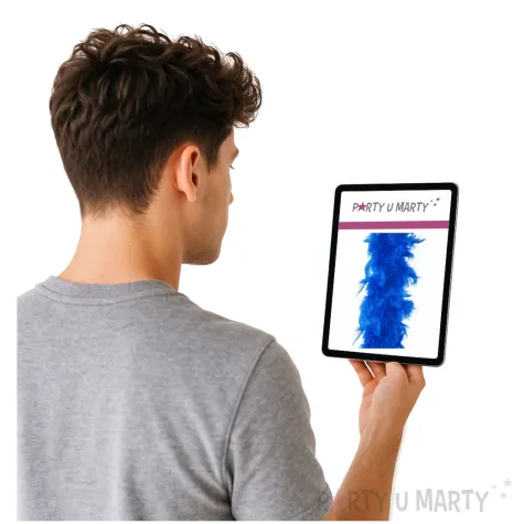 boa classic z pior niebieski partypal 190 cm