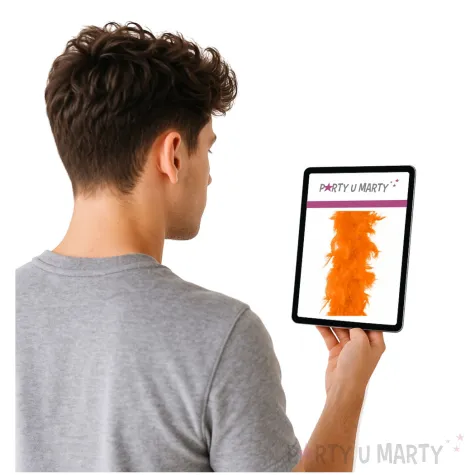 boa classic z pior pomaranczowy partypal 190 cm