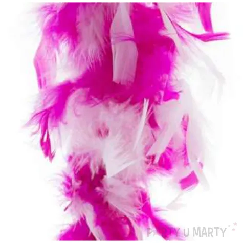 boa deluxe bialo rozowy funnyfashion 200 cm 45 g