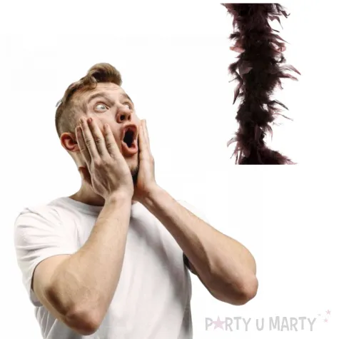 boa deluxe brazowe ciemne funnyfashion 200 cm 45 g