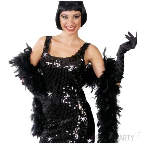 boa deluxe czarne guirca 90 g 180 cm