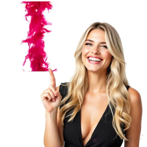 boa deluxe czerwona malina funnyfashion 200 cm 45 g