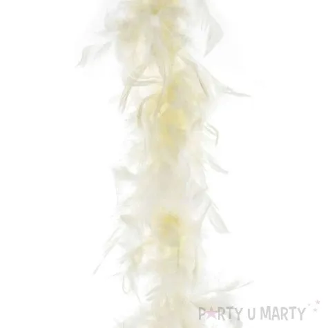 boa deluxe kremowy jasny funnyfashion 200 cm 45 g