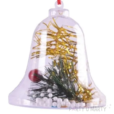 bombka do dekorowania dzwonek plastikowa arpex 8 5 cm